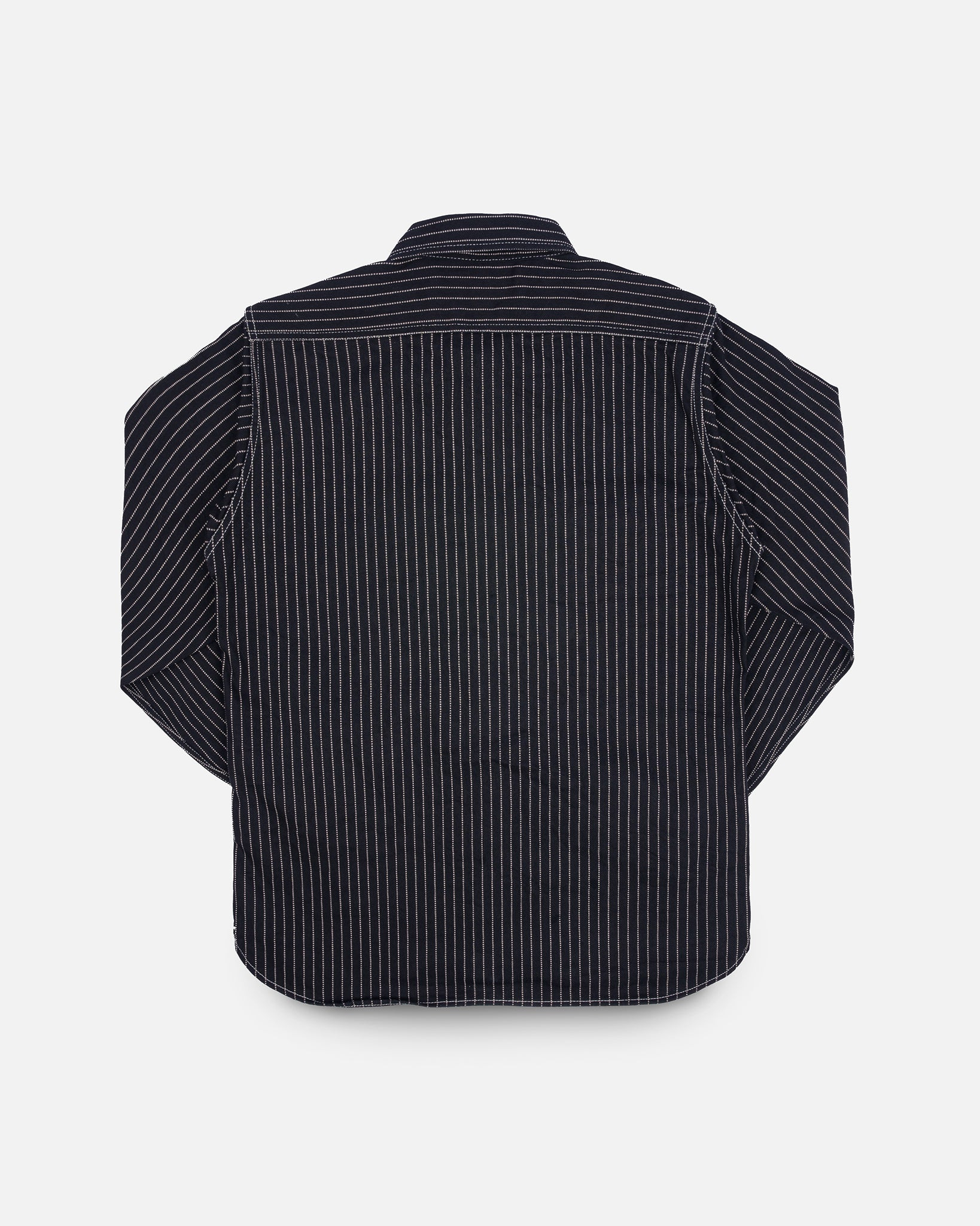 IHSH-266-BLK 12oz Wabash Work Shirt - Black with Black Buttons - 4