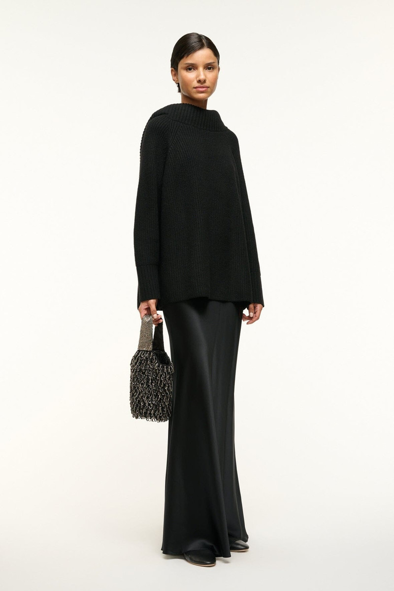 STAUD HARUKO BEADED BAG BLACK 6