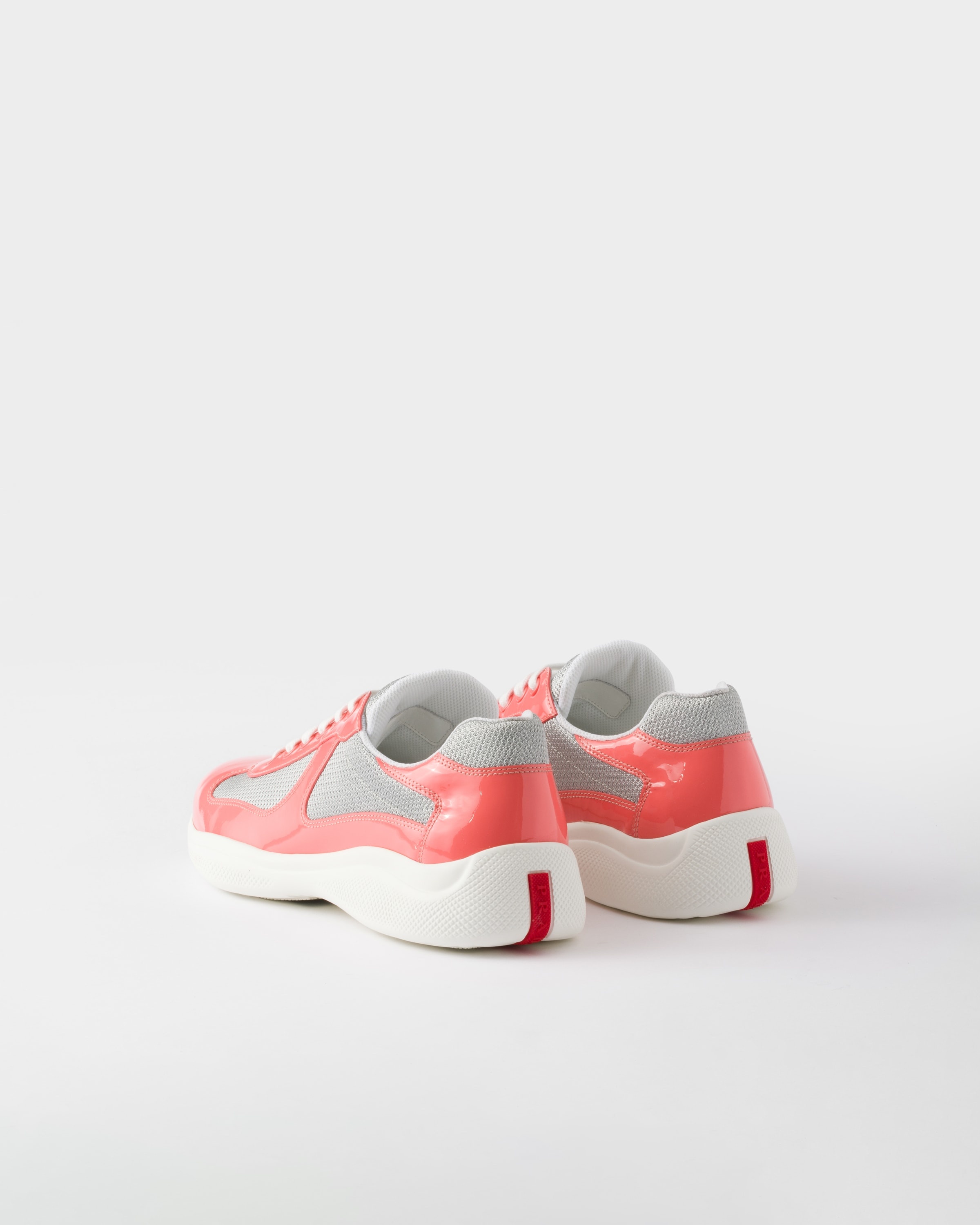 Patent leather and technical fabric Prada America's Cup sneakers - 4