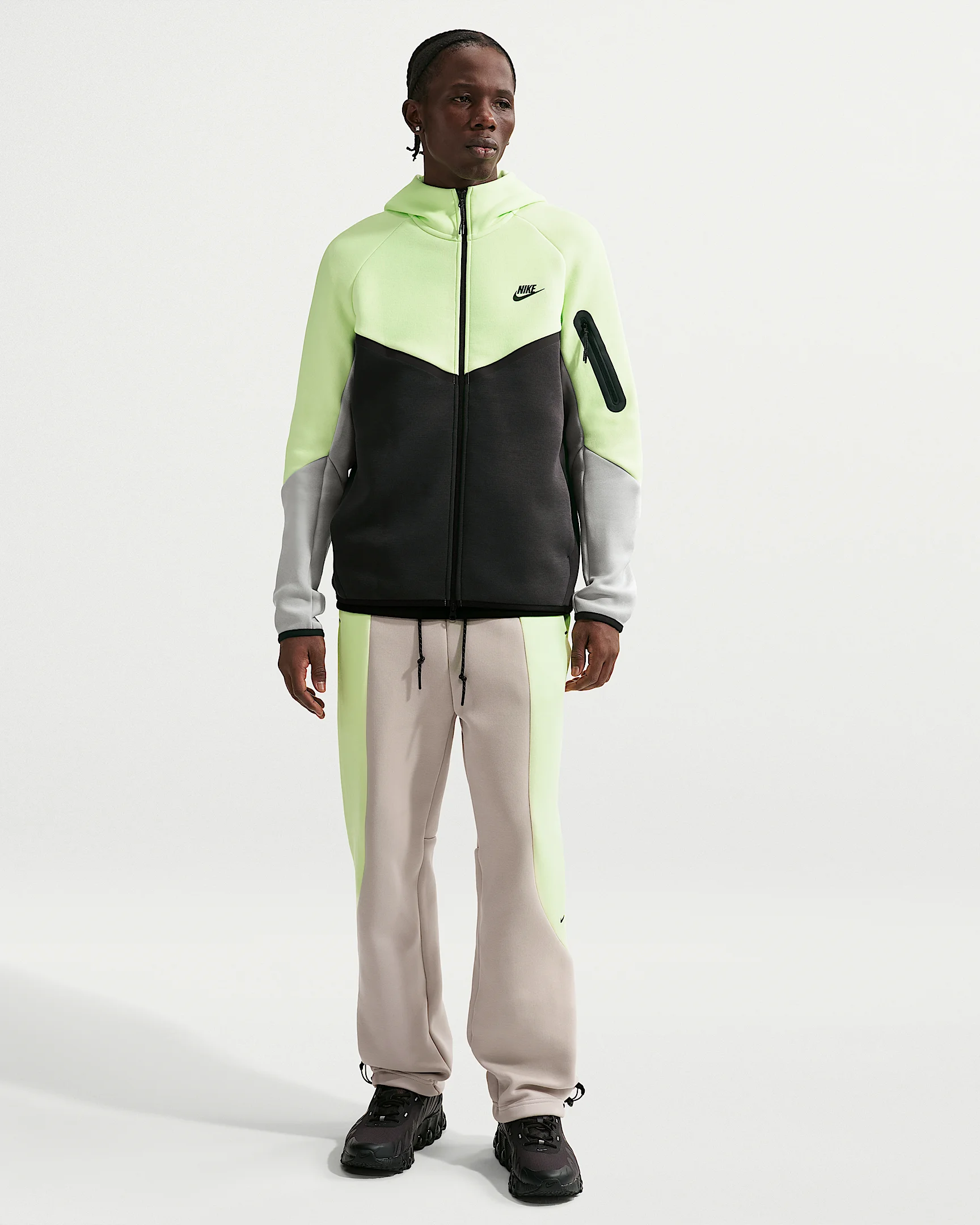 Nike Tech Men's Color-Block Open-Hem Fleece Pants - 1