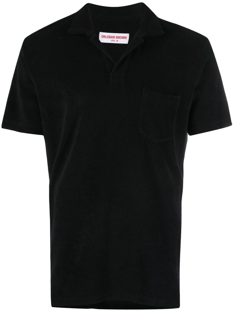 terry-cloth cotton polo shirt 1