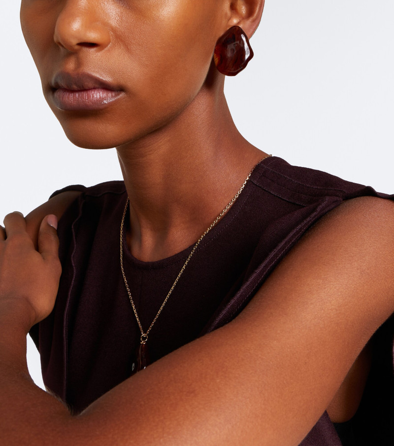 Ambra gold-plated clip-on earrings 3