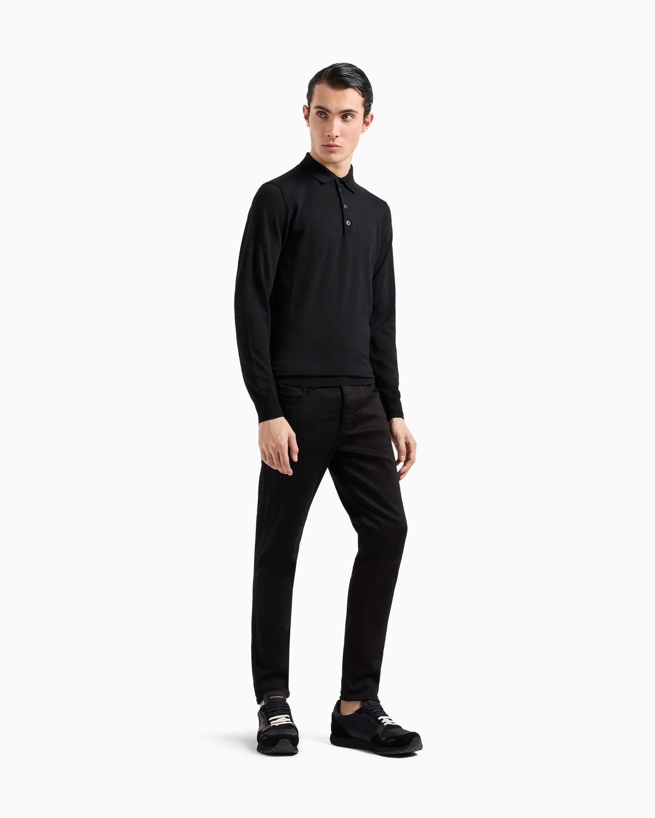J06 Comfort stretch-gabardine, slim-fit trousers - 2