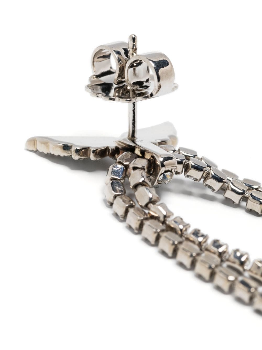 crystal-embellished drop earrings - 3