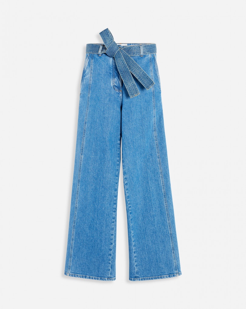 LANVIN LOGO EMBROIDERED PANTS - 1