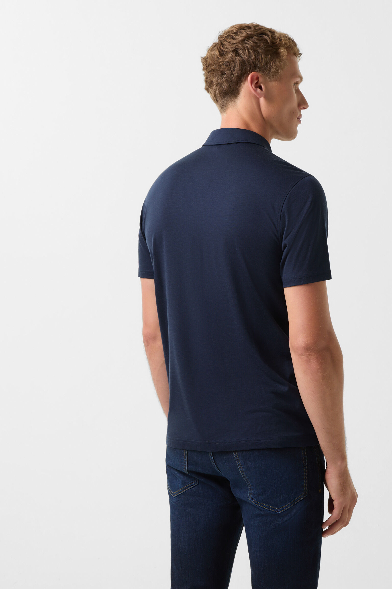 Luke polo shirt in Navy blue - 3