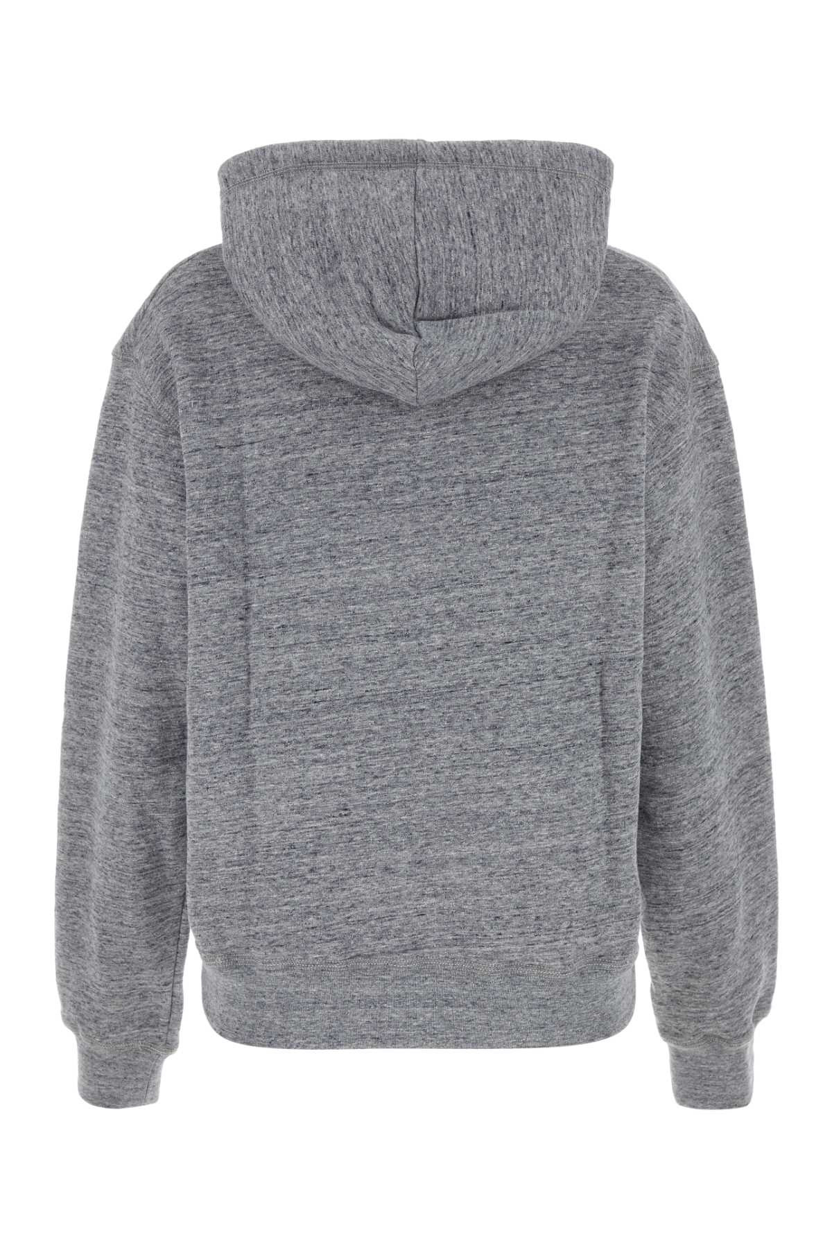 Dsquared Women Melange Grey Cotton Sweatshirt - 2