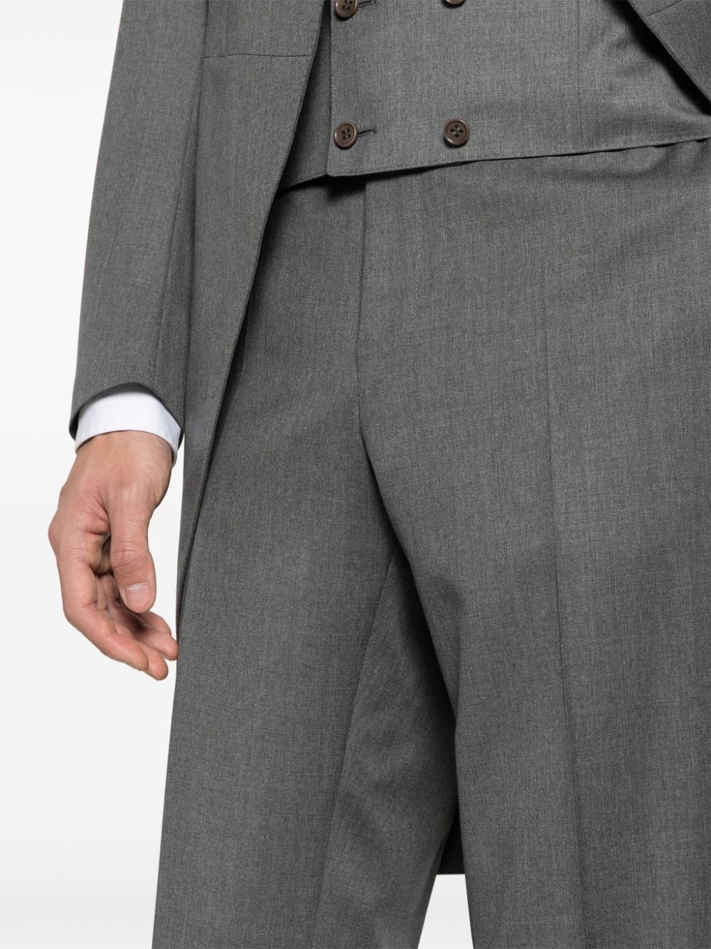single-breasted wool suit - 7