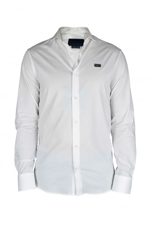 Philipp Plein Men Diamond Cut Ls Iconic Shirt - 1