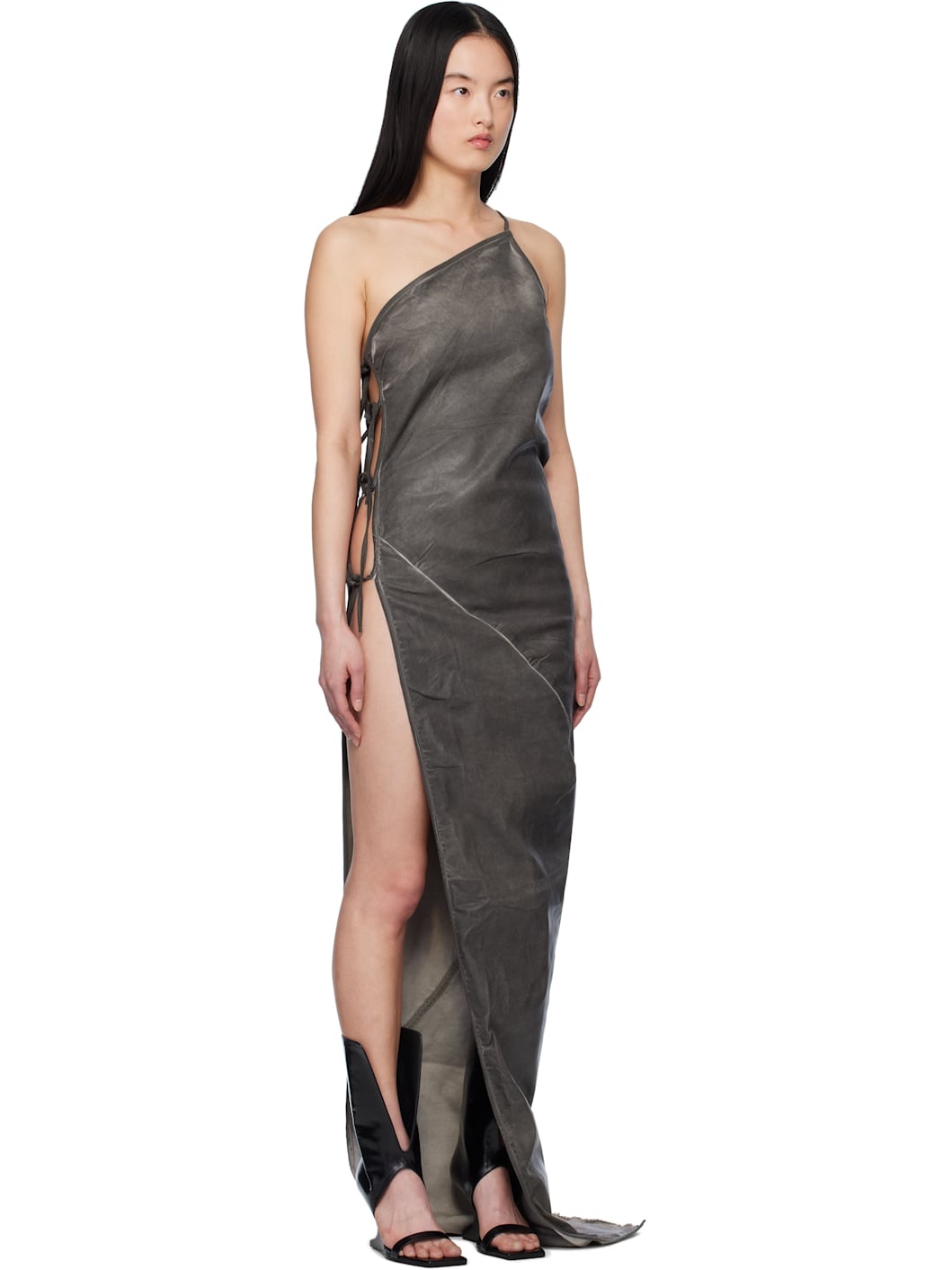 Gray Overdyed Taco Maxi Dress - 2