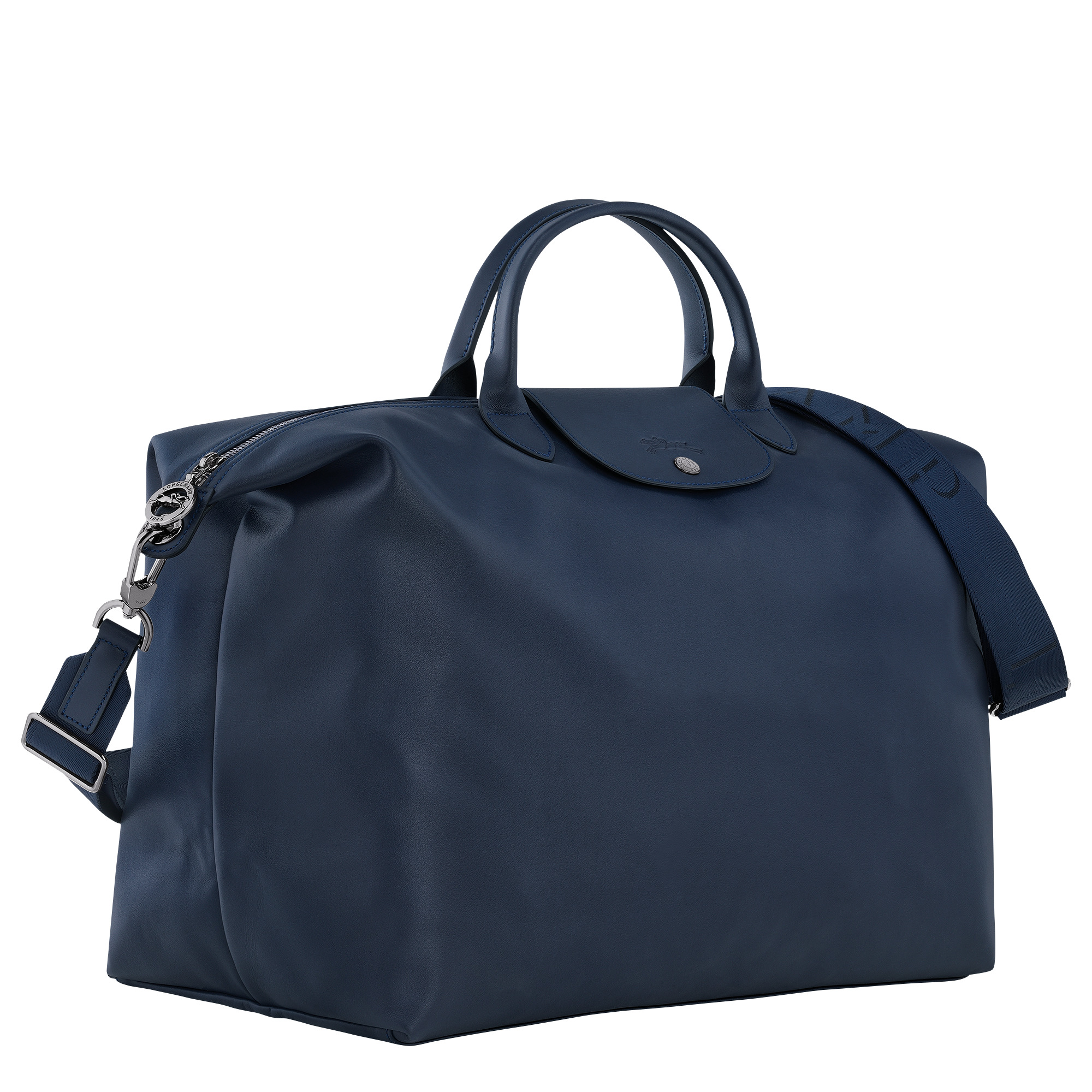 Le Pliage Xtra S Travel bag Navy - Leather - 3
