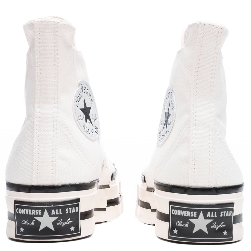 CONVERSE CHUCK '70 HI PLUS - EGRET/BLACK/EGRET - 4