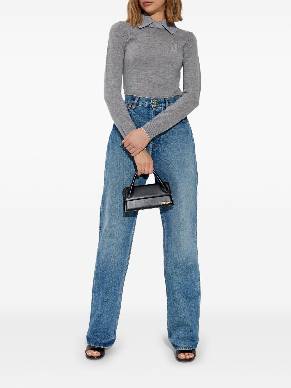 logo-embroidered jumper - 2