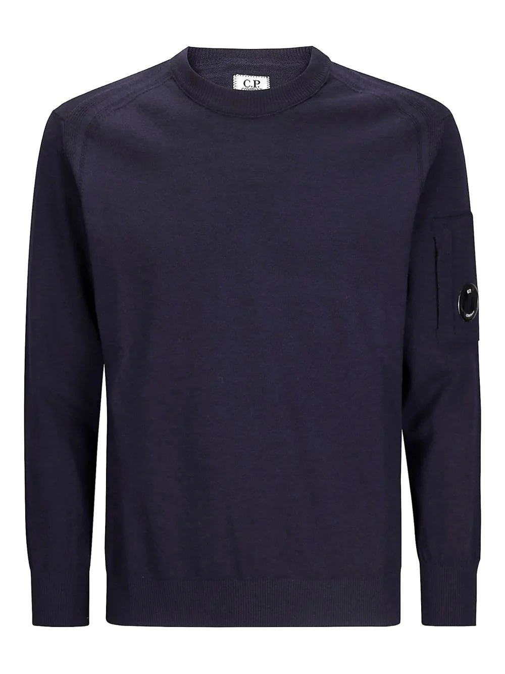 C.P. Company Men Logo Wool Crewneck Sweater - 1