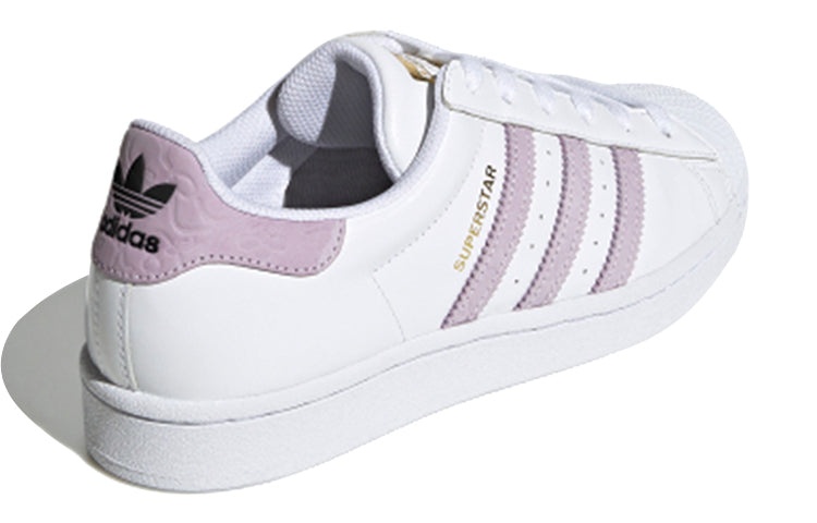 (WMNS) adidas originals Superstar 'White Purple' FW3567 - 4