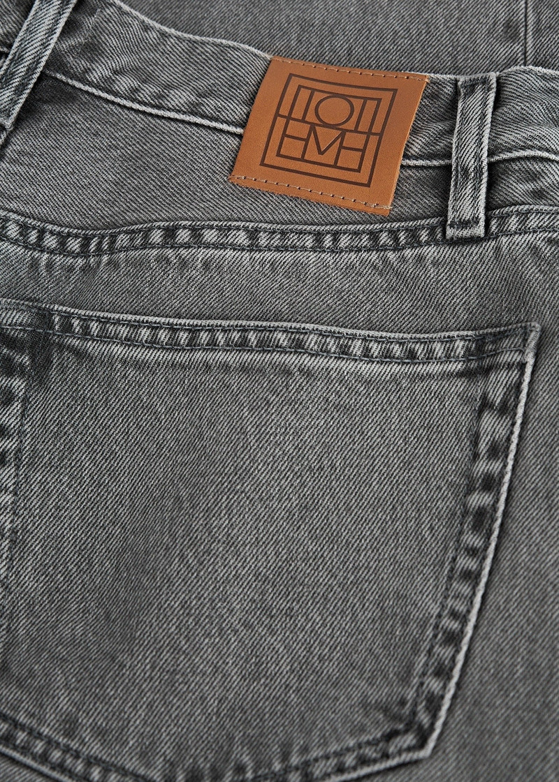 Twisted seam denim full length mid grey 6