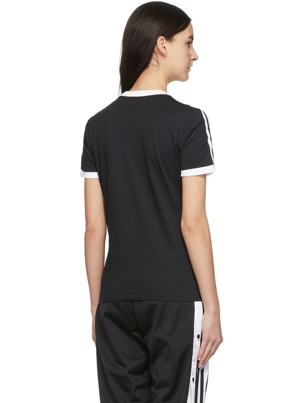 Black Adicolor 3 Stripes T-Shirt - 3