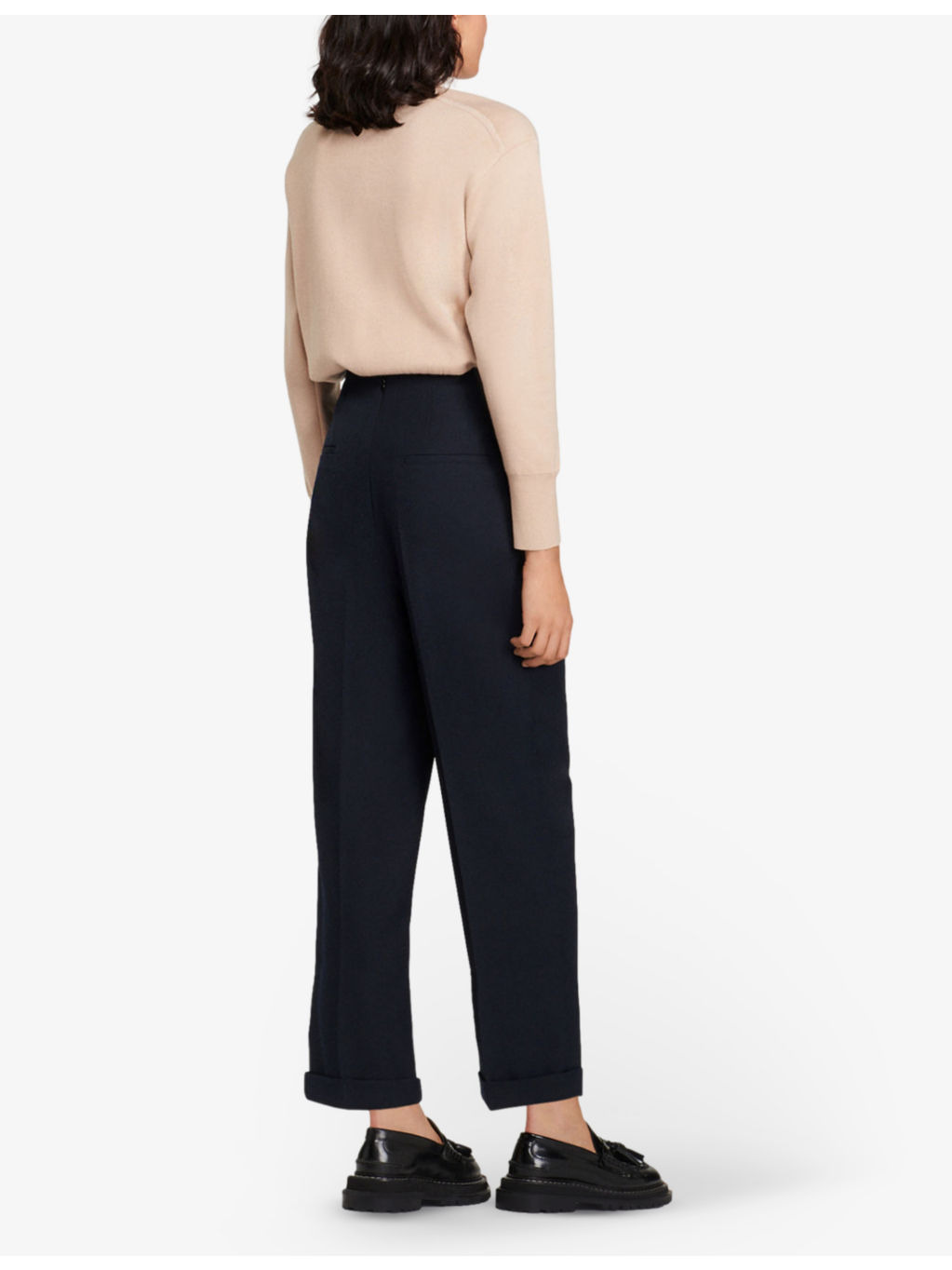 Sieny wide-leg wool-blend trousers - 4