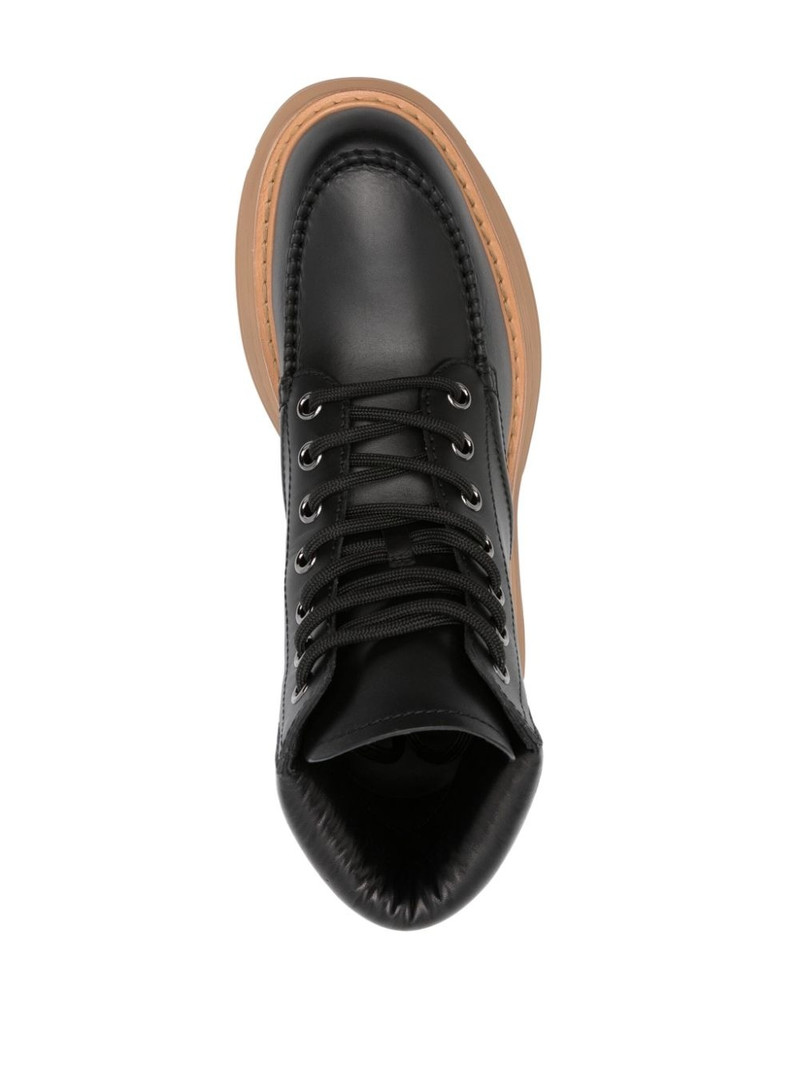 lace-up leather ankle boots 4