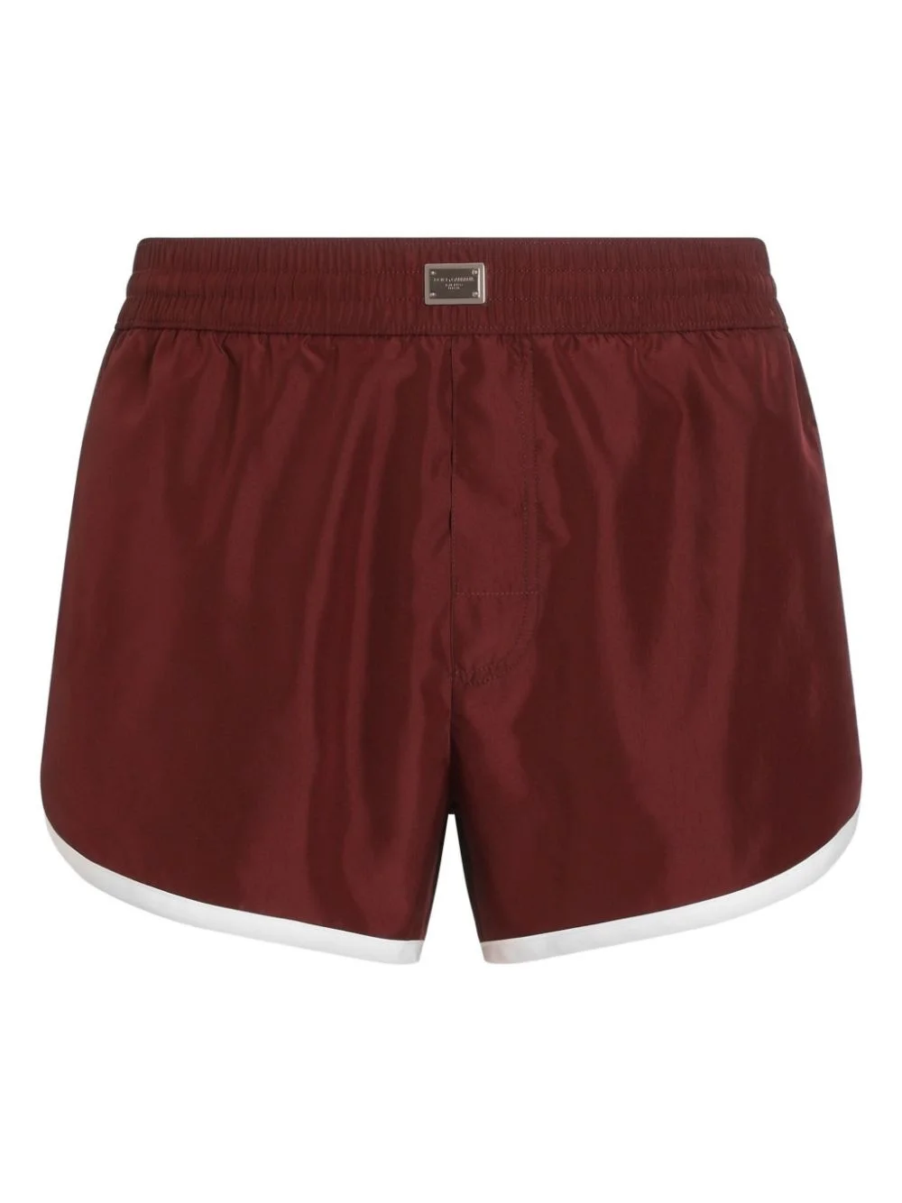 logo-plaque swim shorts - 1