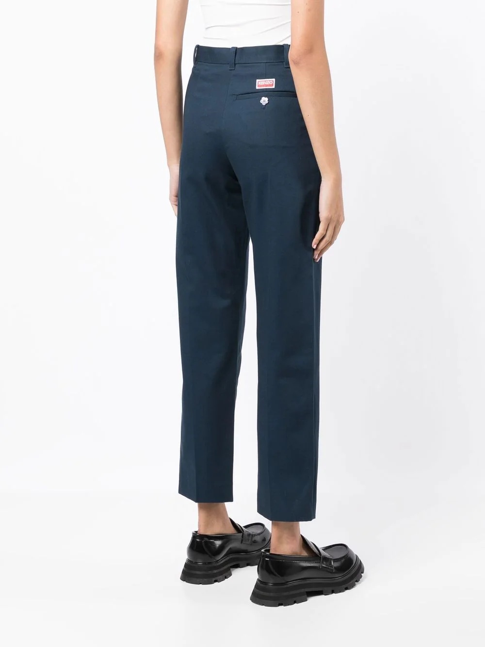 tailored straight-leg trousers - 4