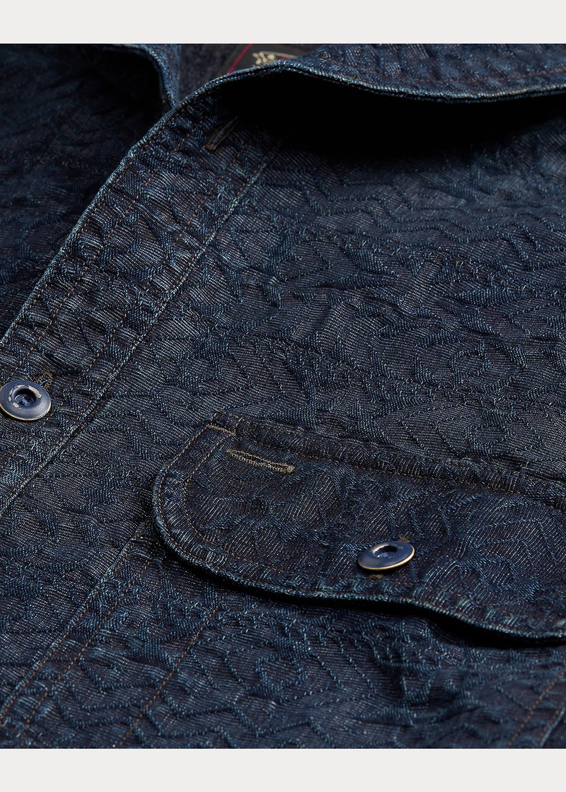 Indigo Jacquard Workshirt 3