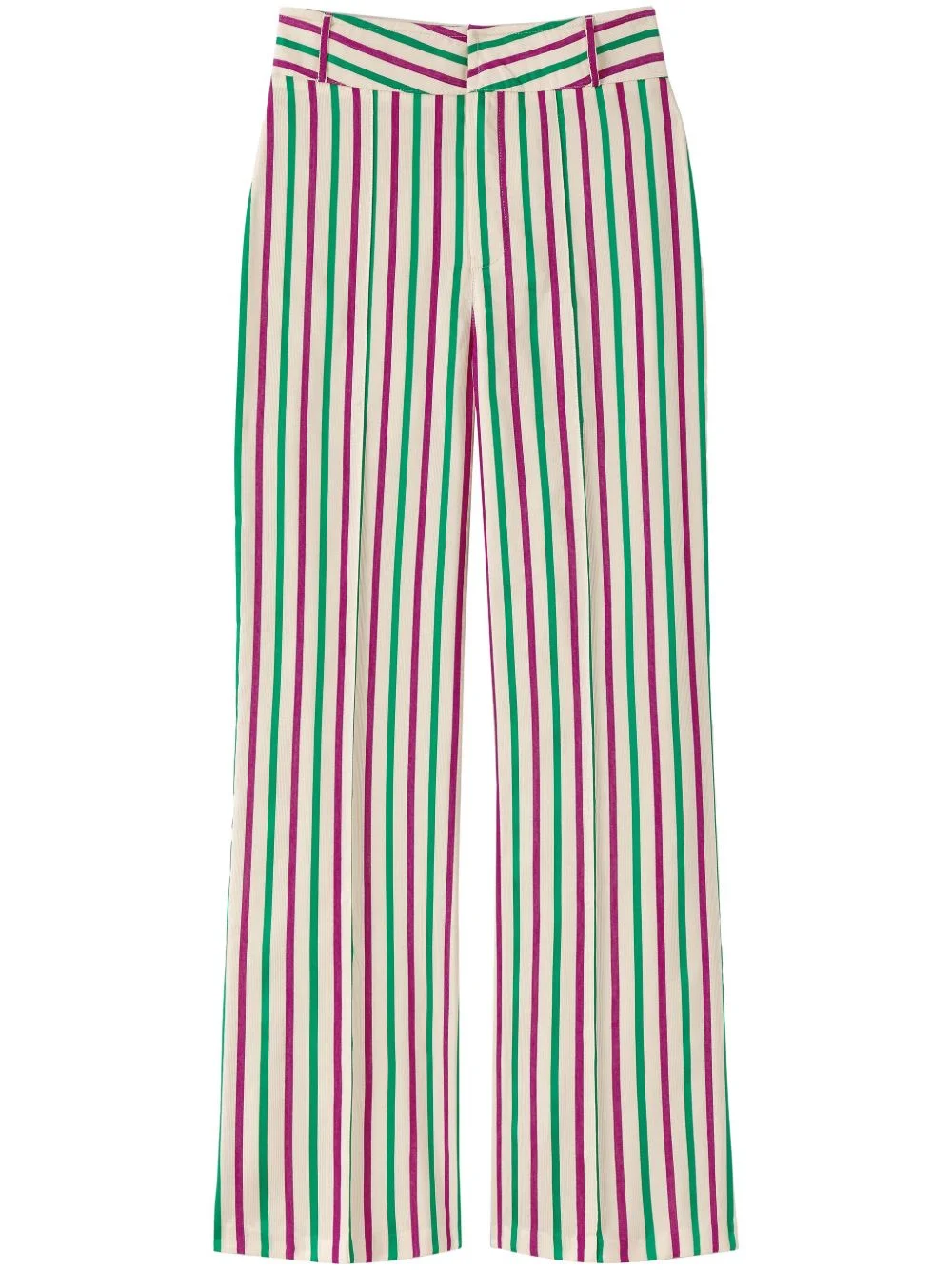 Yoshi striped pattern trousers - 1