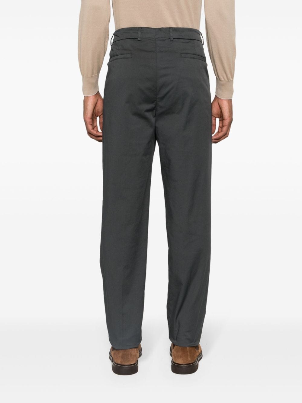 mid-rise straight-leg chinos - 4