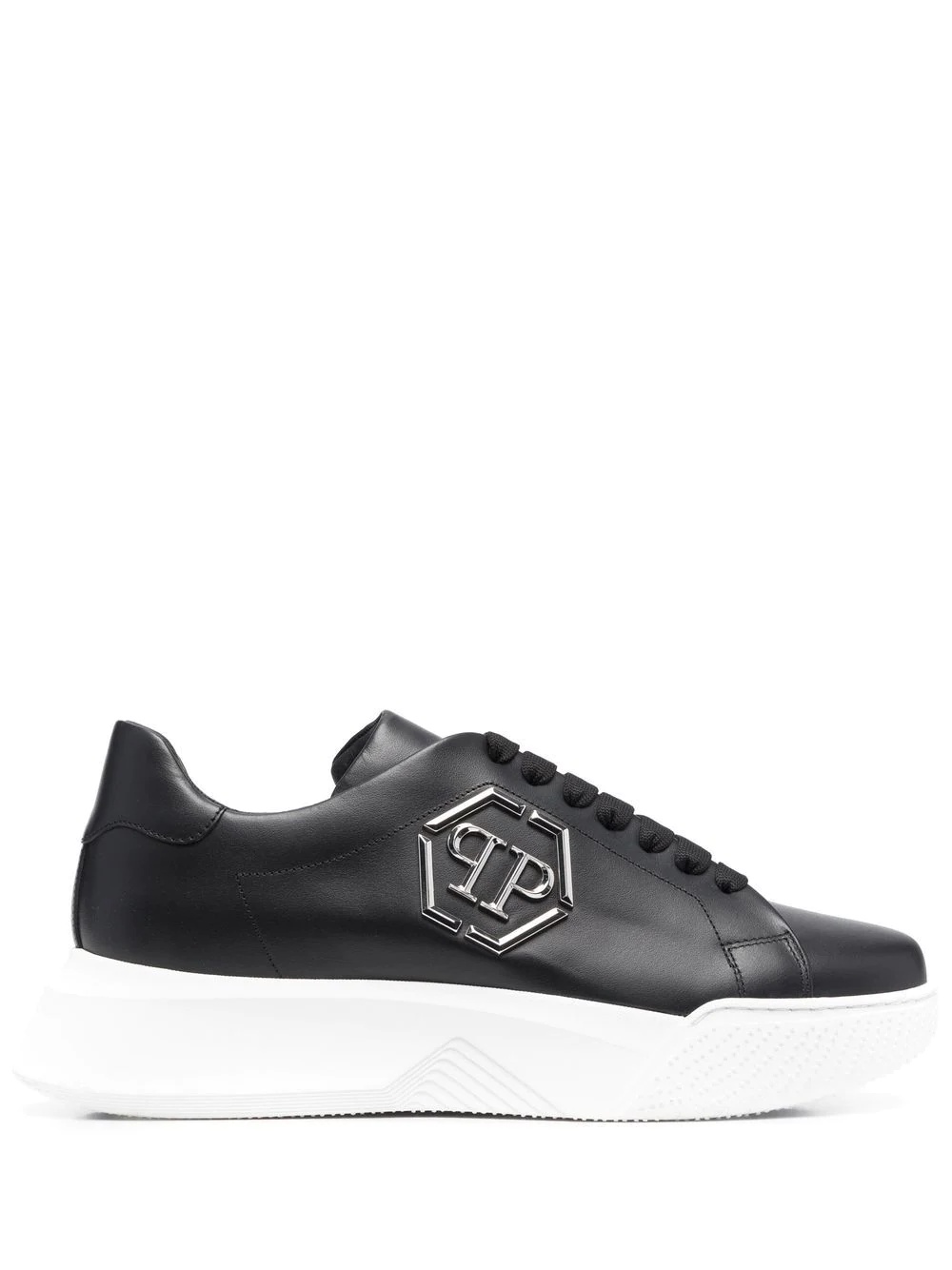 スニーカー PHILIPP PLEIN 'Hexagon' sneakers (PAESUSC0722PLE005N 02) Leather Lo-Top Sneakers Hexagon | Philipp Plein