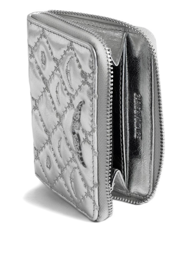 quilted leather zip wallet 3