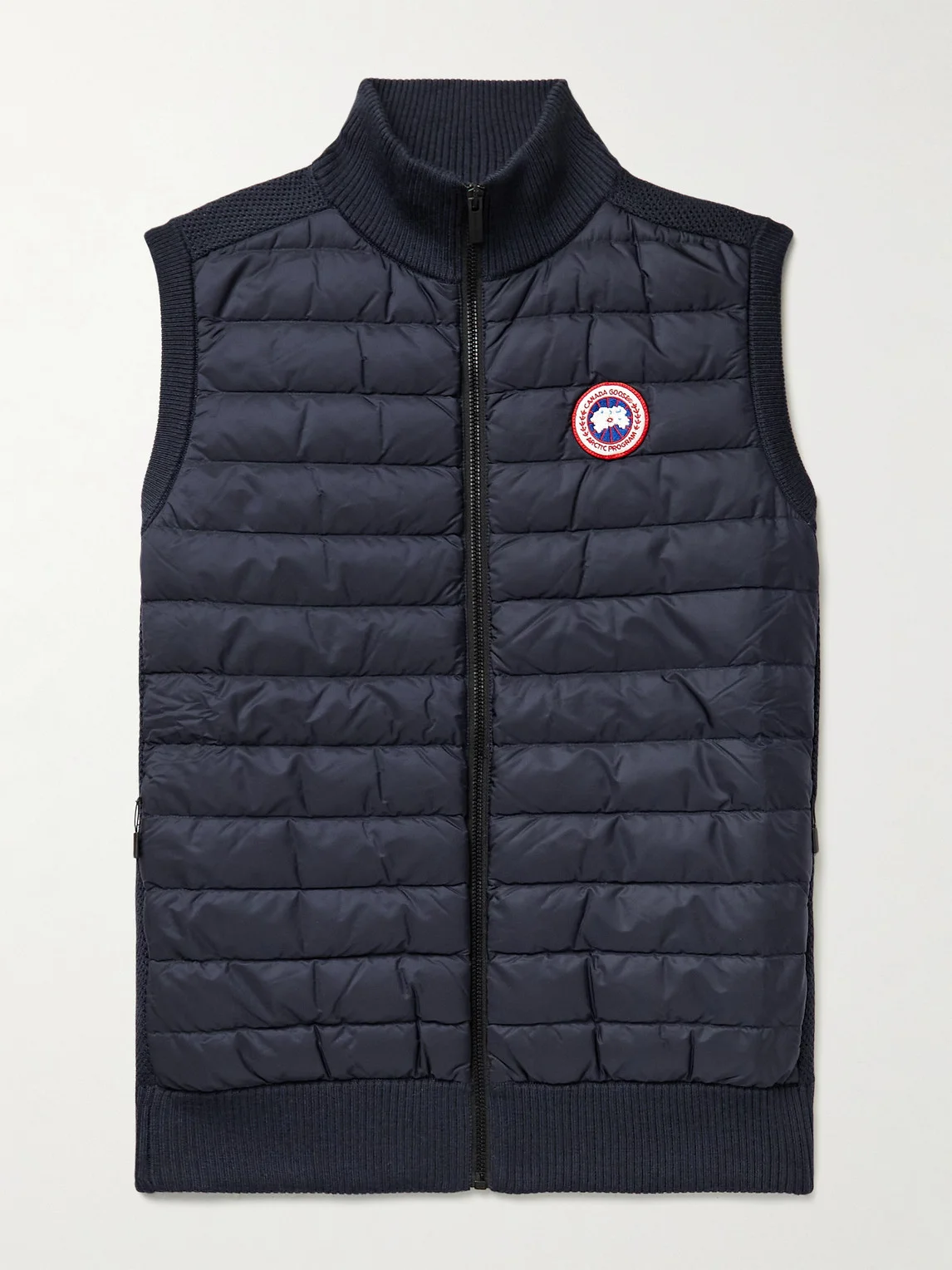 HyBridge Slim-Fit Merino Wool and Quilted Nylon Down Gilet - 1