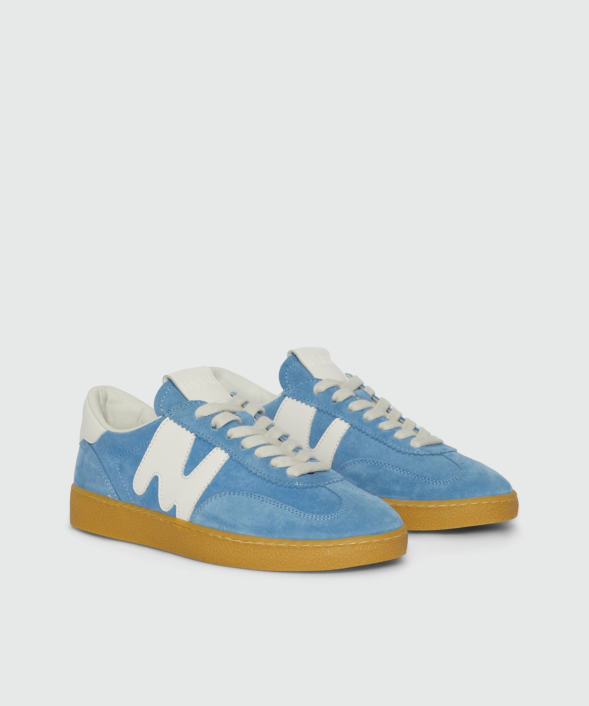 Light blue Retrò Trainer sneakers in "TheMwave" suede - 3
