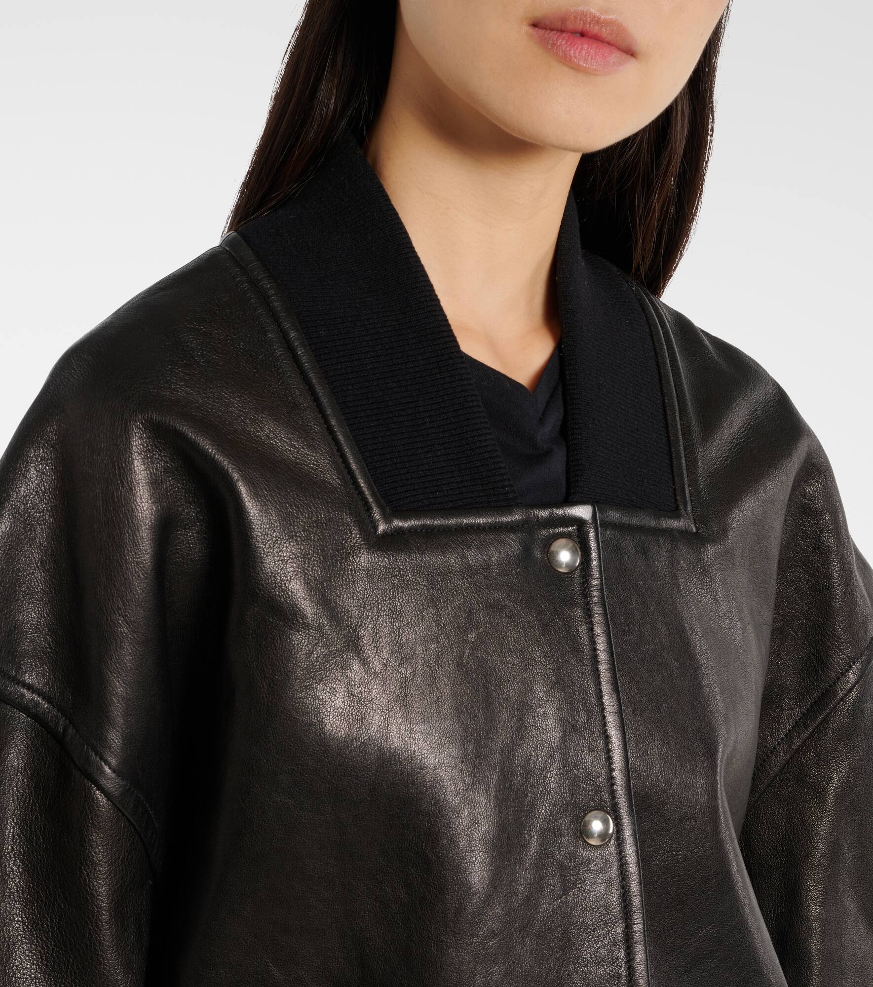 Spence leather bomber jacket - 4