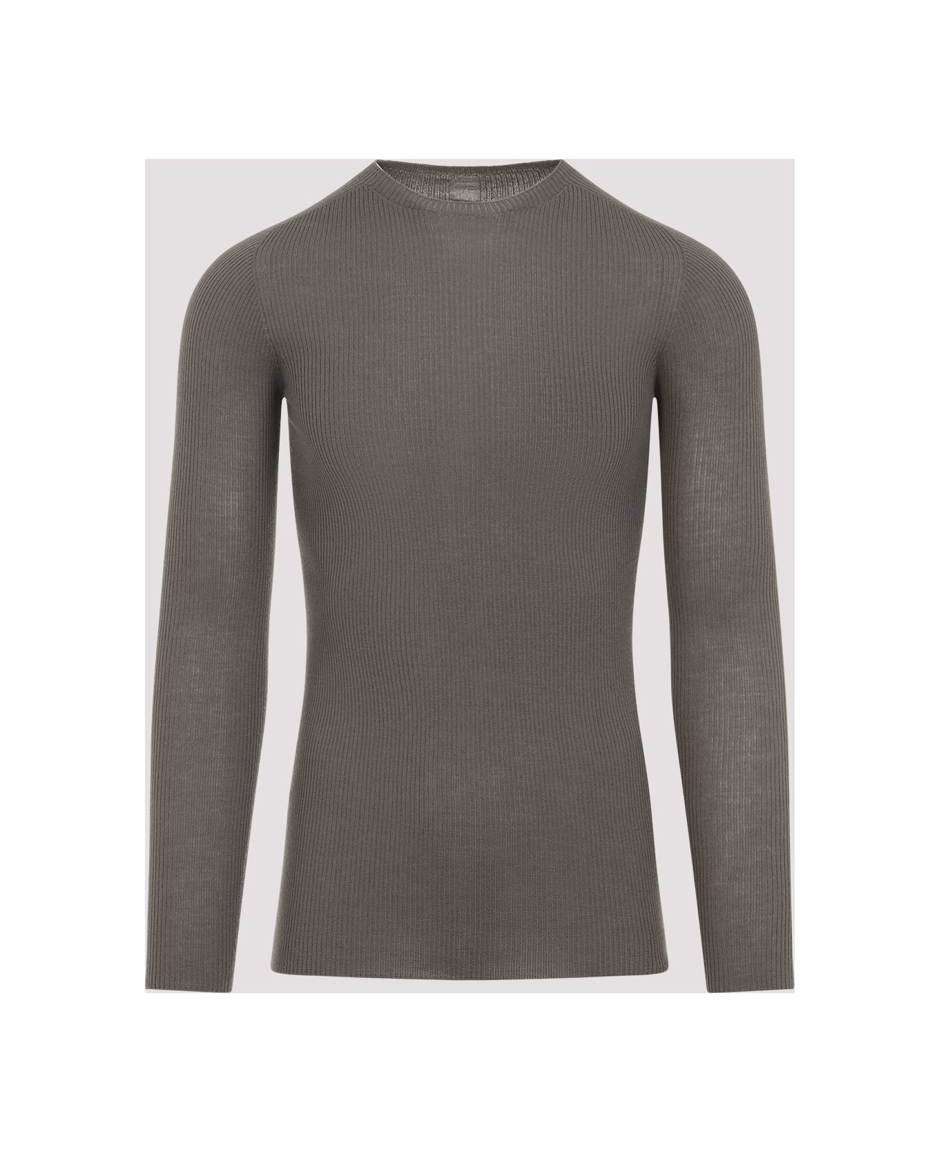 Ribbed Round Neck Pullover - 3
