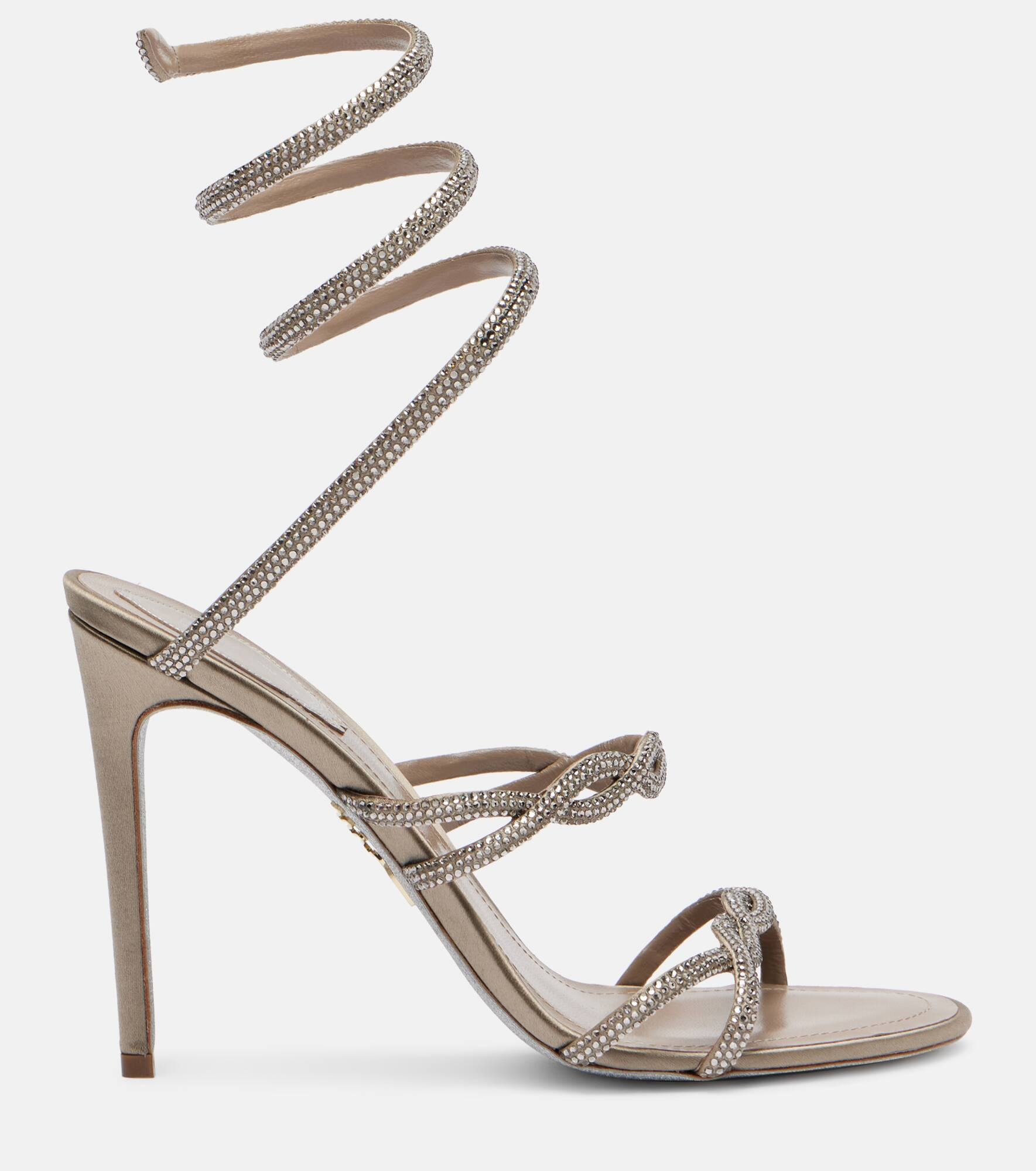 Cleo 105 braided embellished satin sandals - 4