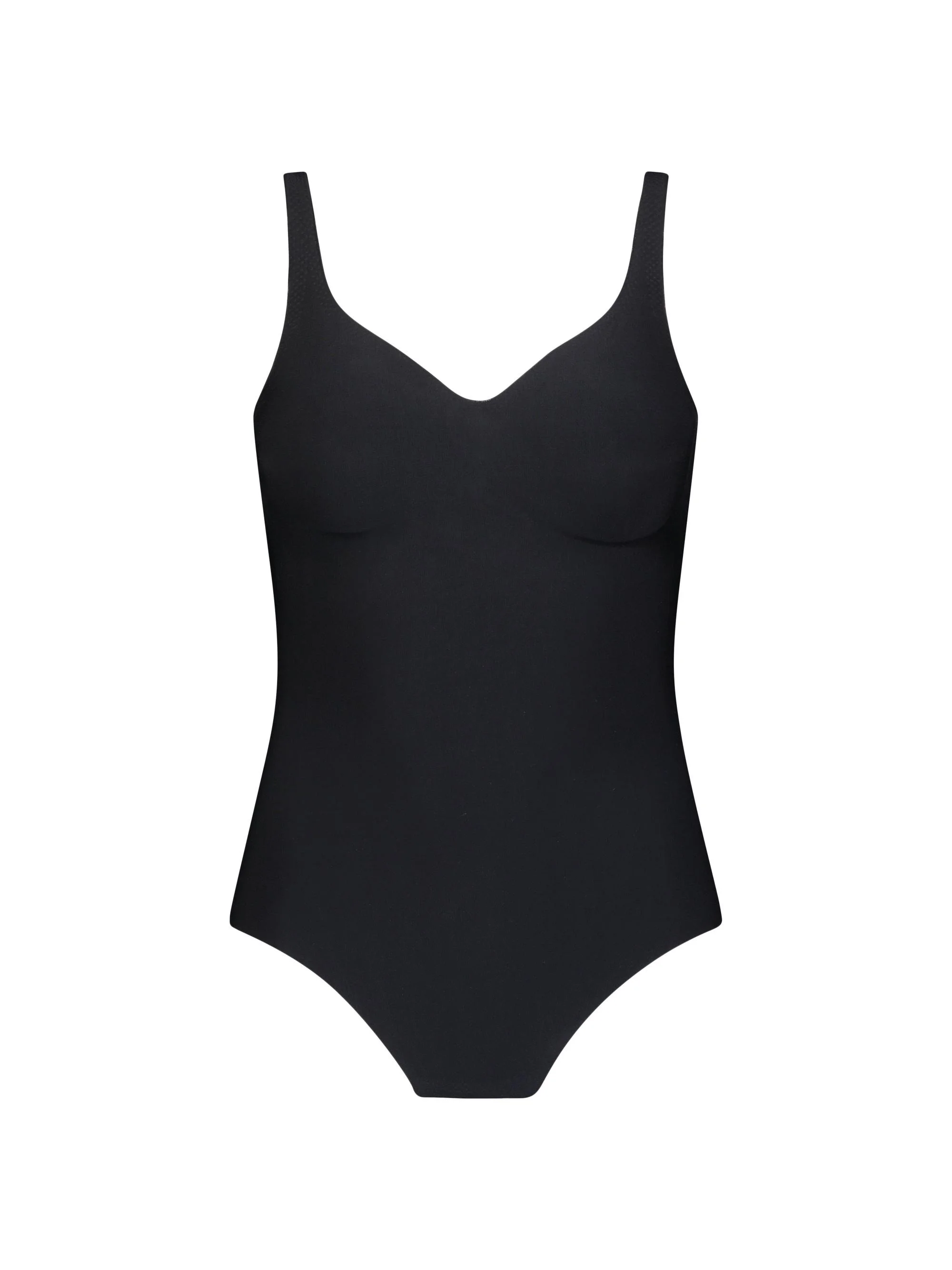 Women's Butter Soft Support Sleeveless Bodysuit - Black - 1