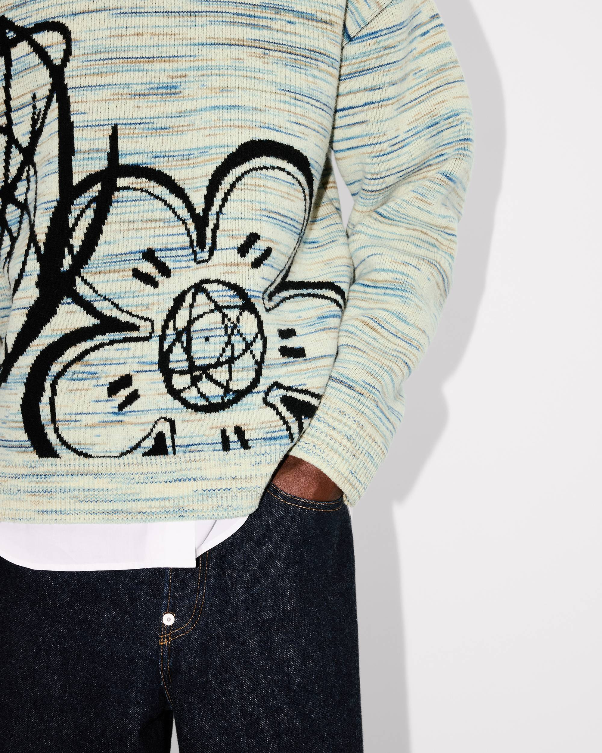 'Kenzo x Futura 2000' reversible jumper in wool - 10