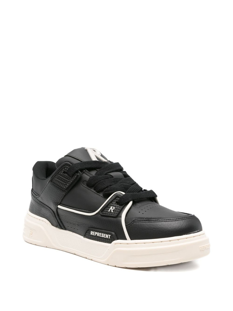 REPRESENT leather panelled low-tops sneakers outlook