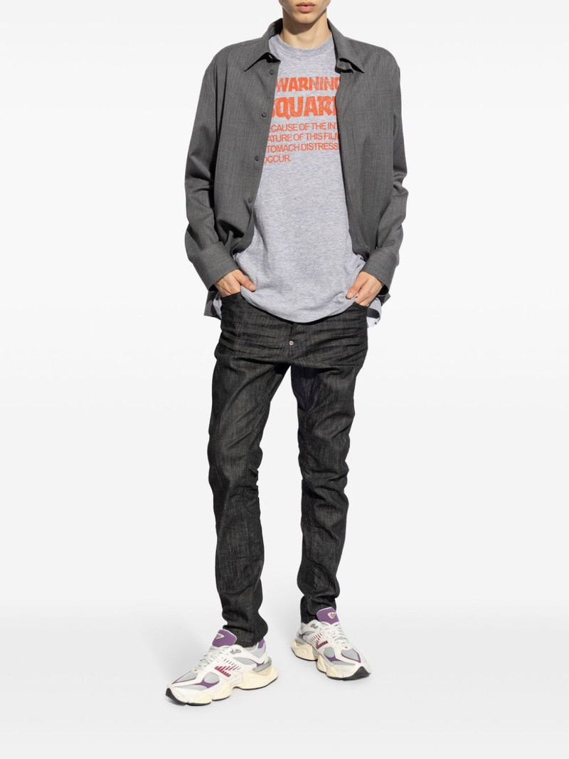 DSQUARED2 slogan-print cotton T-shirt outlook