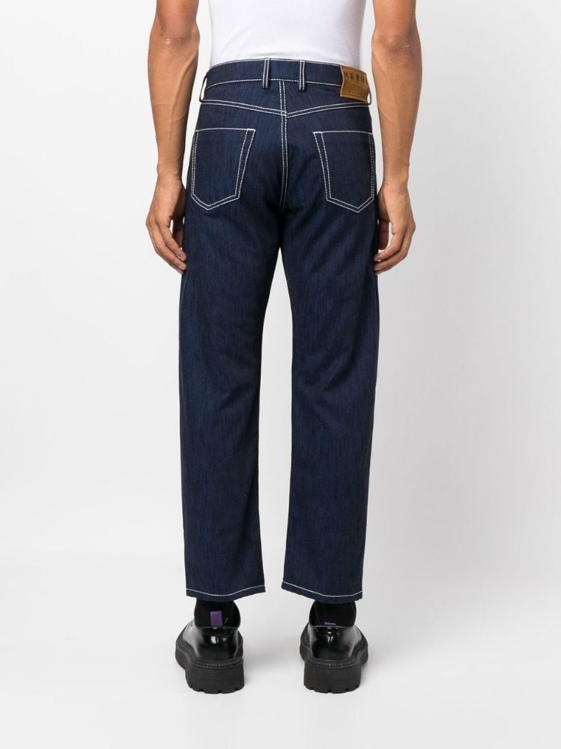 mid-rise straight-leg jeans - 4