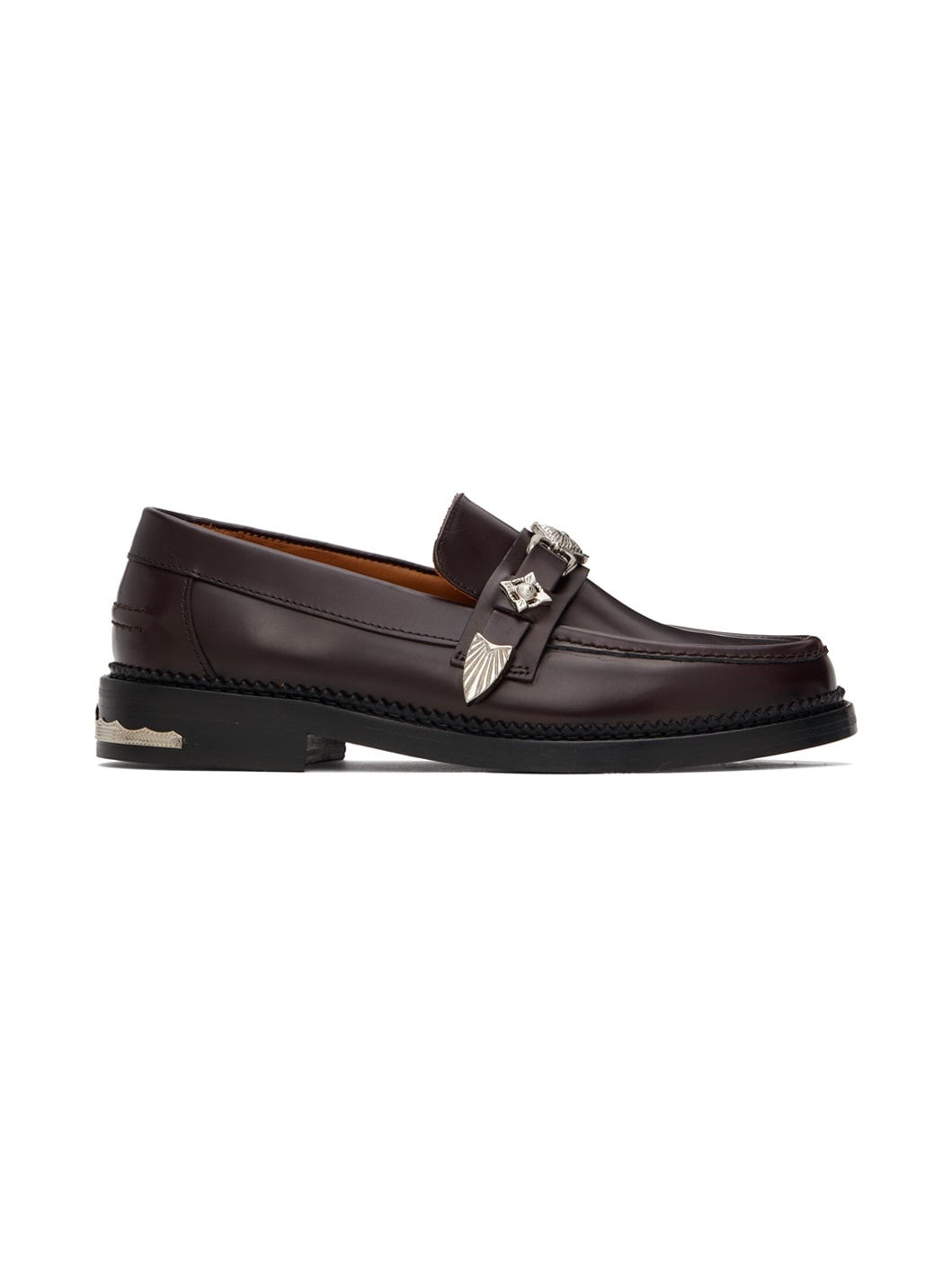 SSENSE Exclusive Burgundy Loafers - 1