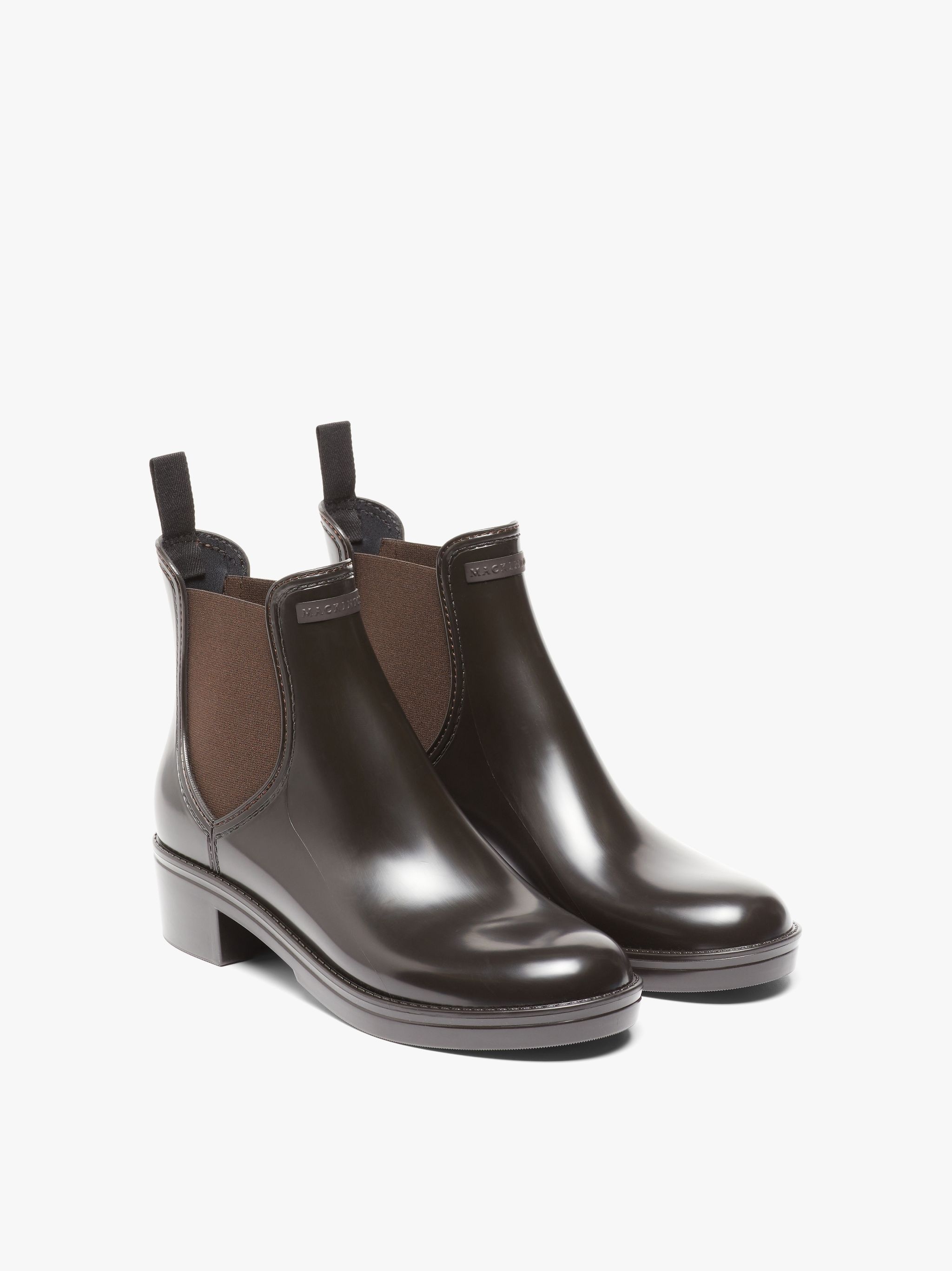 TRINITY BROWN CHELSEA RAIN BOOTS | LB-1003 - 2