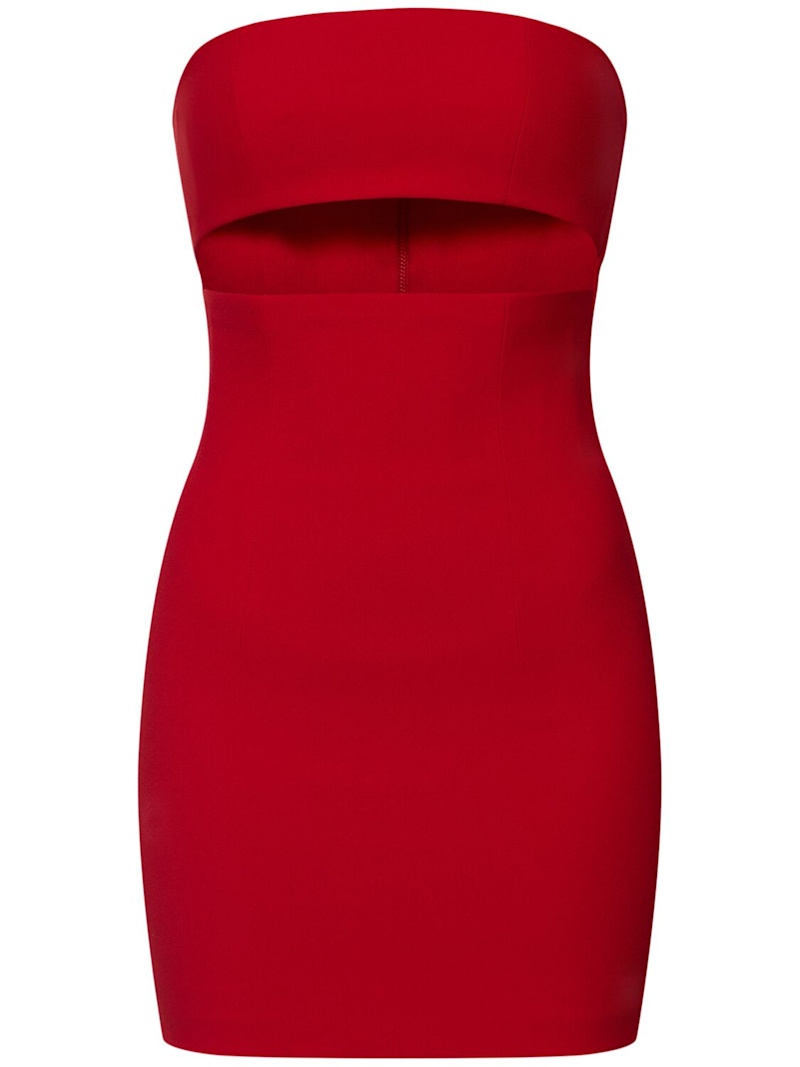 Margaux strapless crepe mini dress - 1