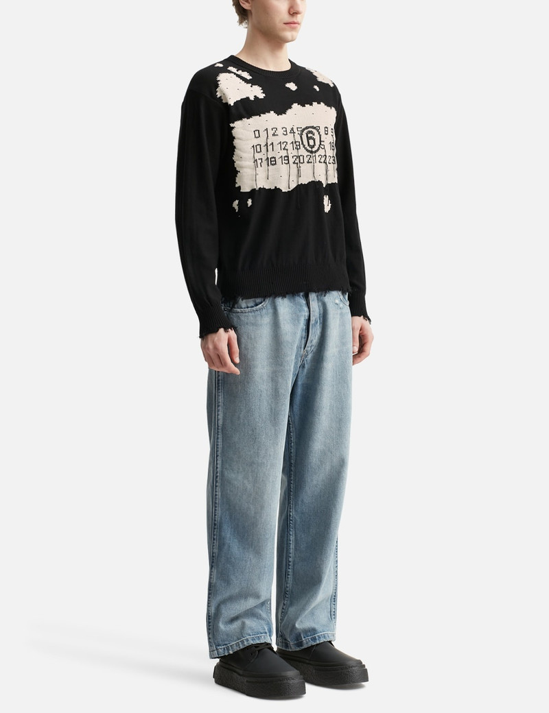 NUMERIC INTARSIA SWEATER 5