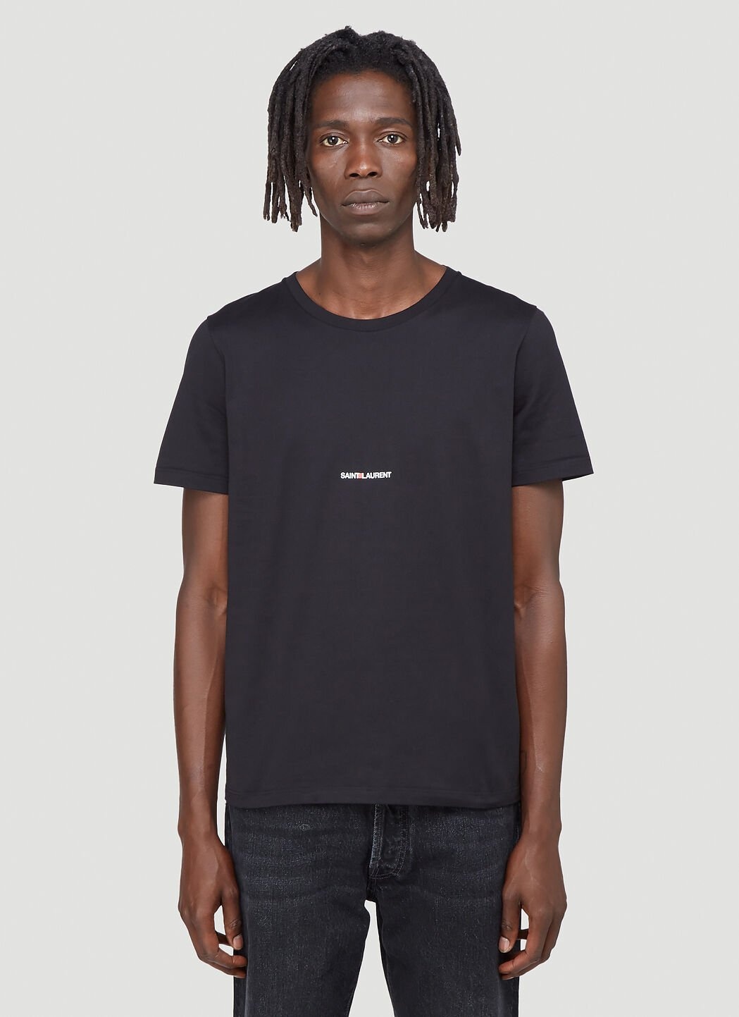 Saint Laurent Men Logo-Print T-Shirt - 1