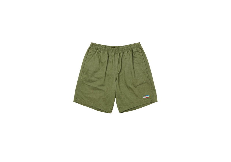 BASICALLY A WASHED COTTON SHORT OLIVE 1