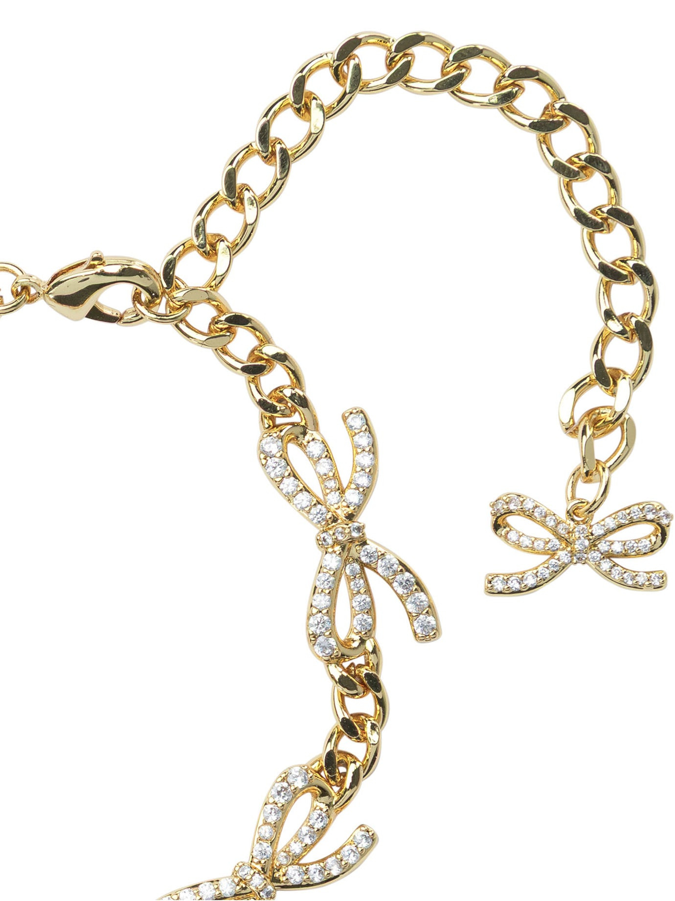 Self-portrait Crystal Bow Bracelet - 2