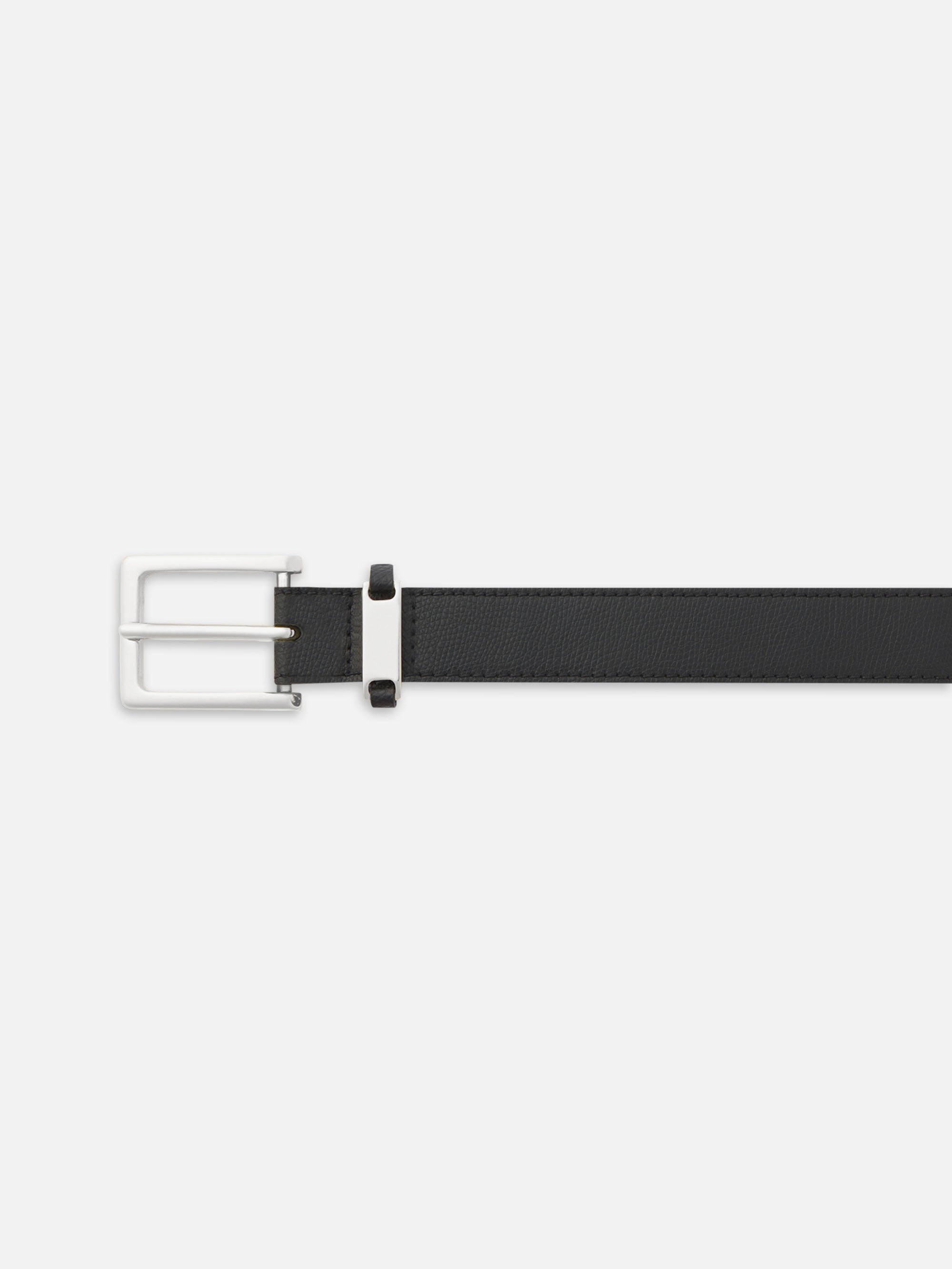 The Square Buckle Belt in Black - 2