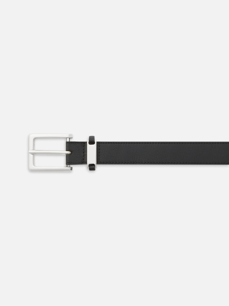 FRAME The Square Buckle Belt in Black outlook