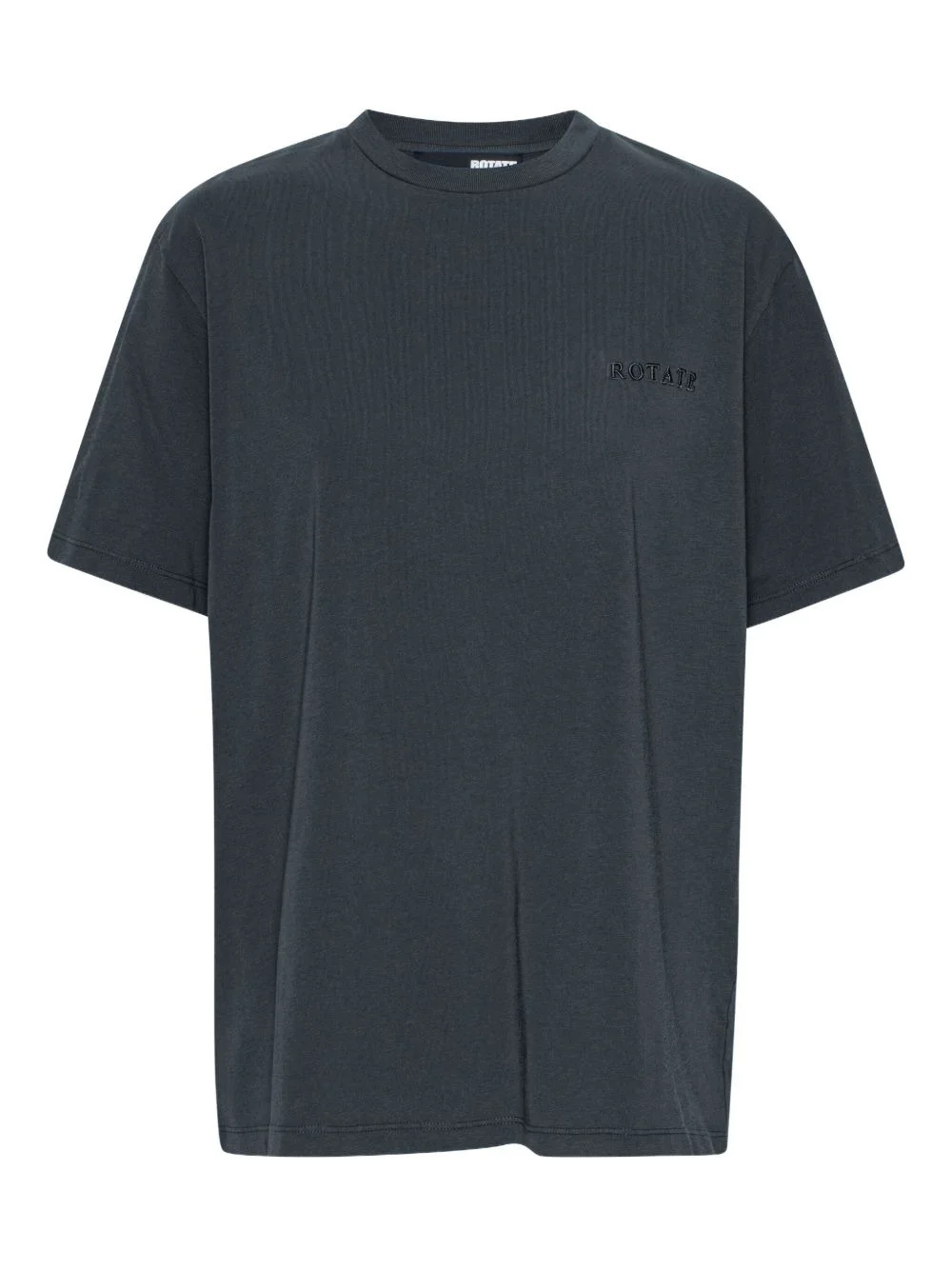 embroidered-logo organic cotton T-shirt - 1